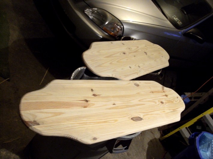 In the beginning: shaping and sanding the wood